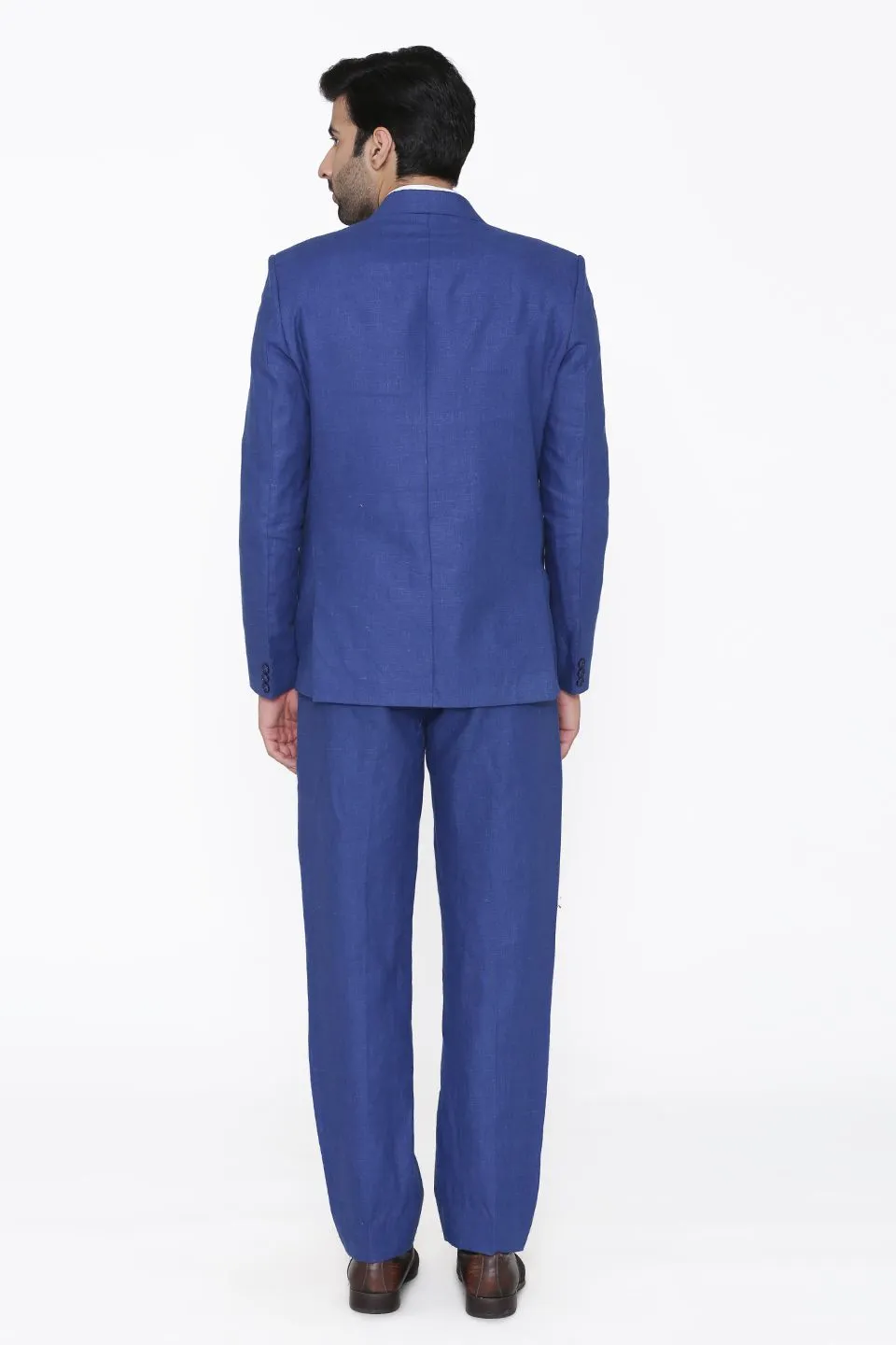 100% Linen Blue Suit