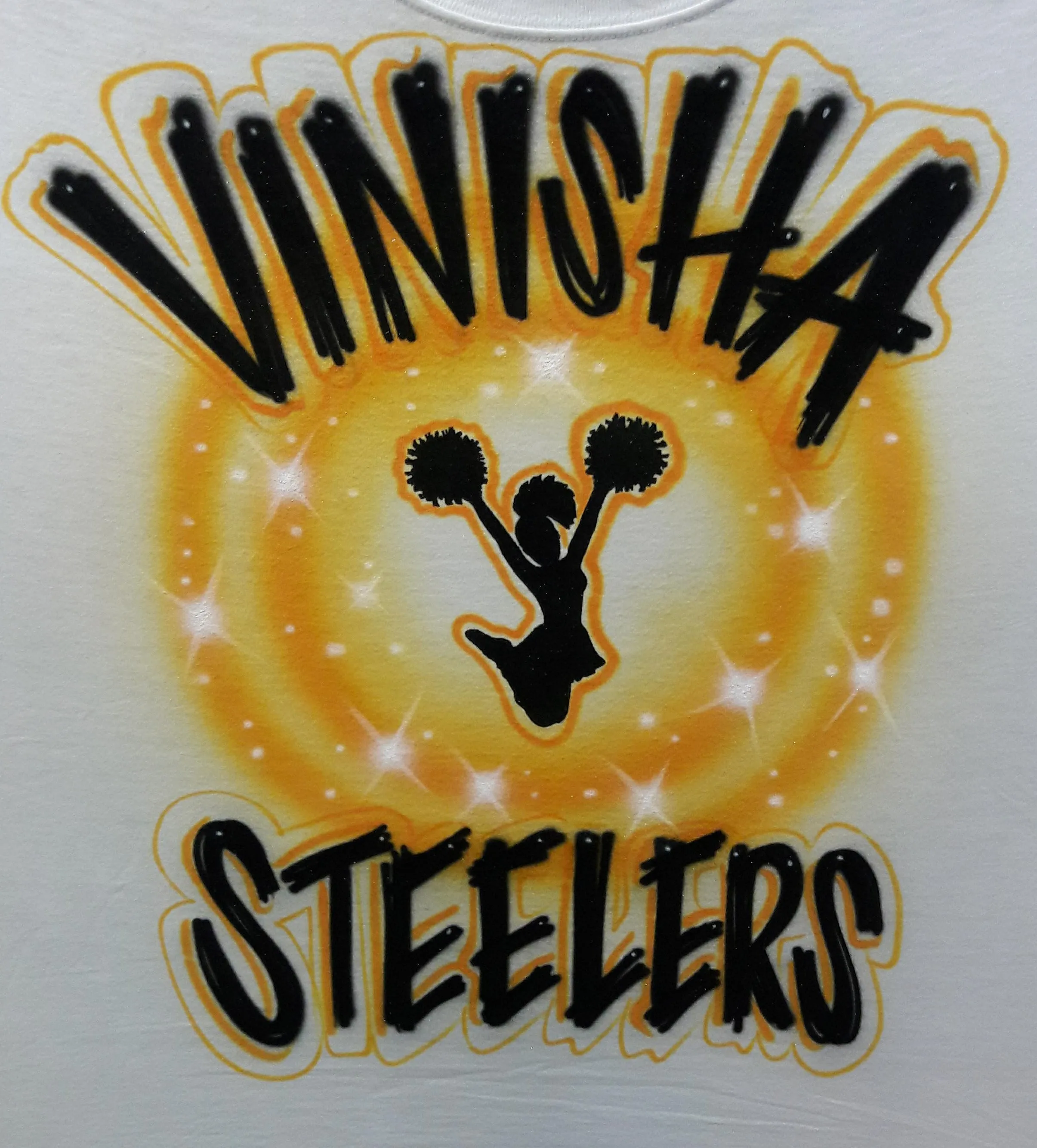 15 Cheerleader Designs - Airbrush Custom art stencil T-shirt Pack arts crafts cheer clipart