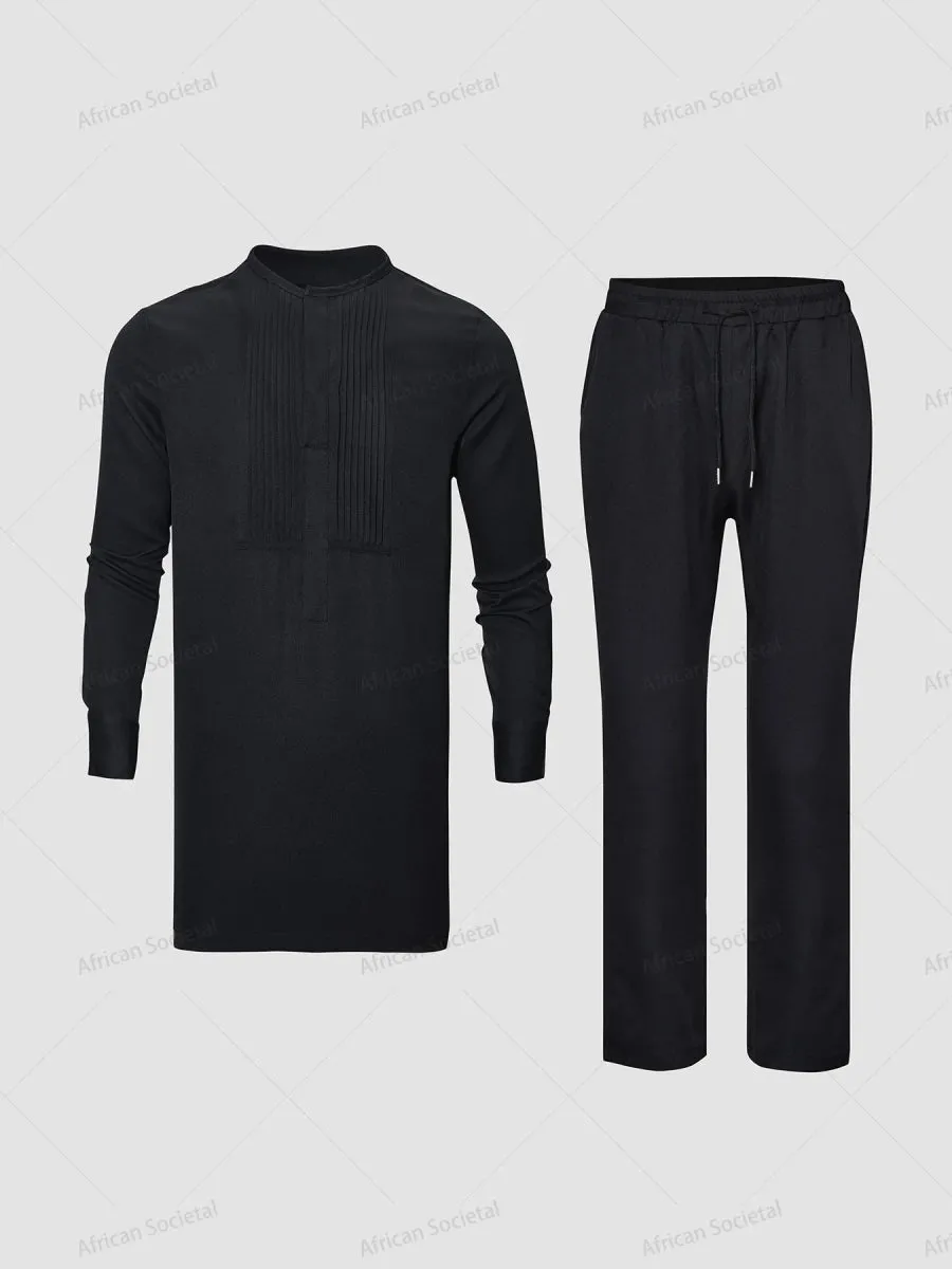2x Sets Stylish African Wear for Men – Trendy Dashiki Shirts and Pants with Unique Patterns and Traditional Flair
