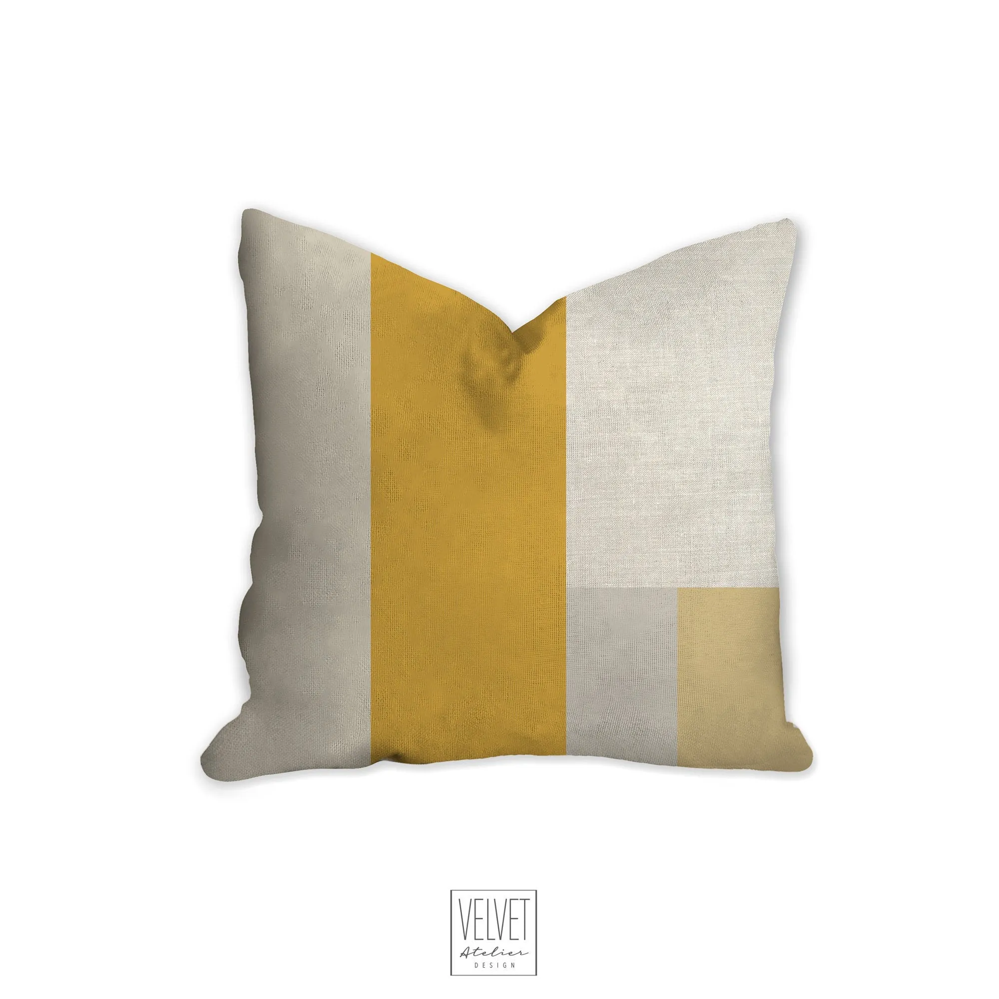 Abstract throw pillow, yellow and gray, accent pillow, Interior decor, home decor, pillow cover and insert, coastal decor, Interior design