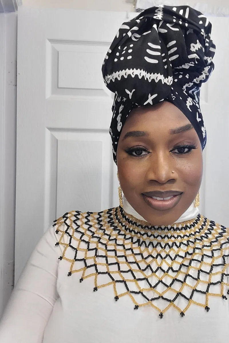 African Ankara Print Matching Mask Set or Head wrap Kiki
