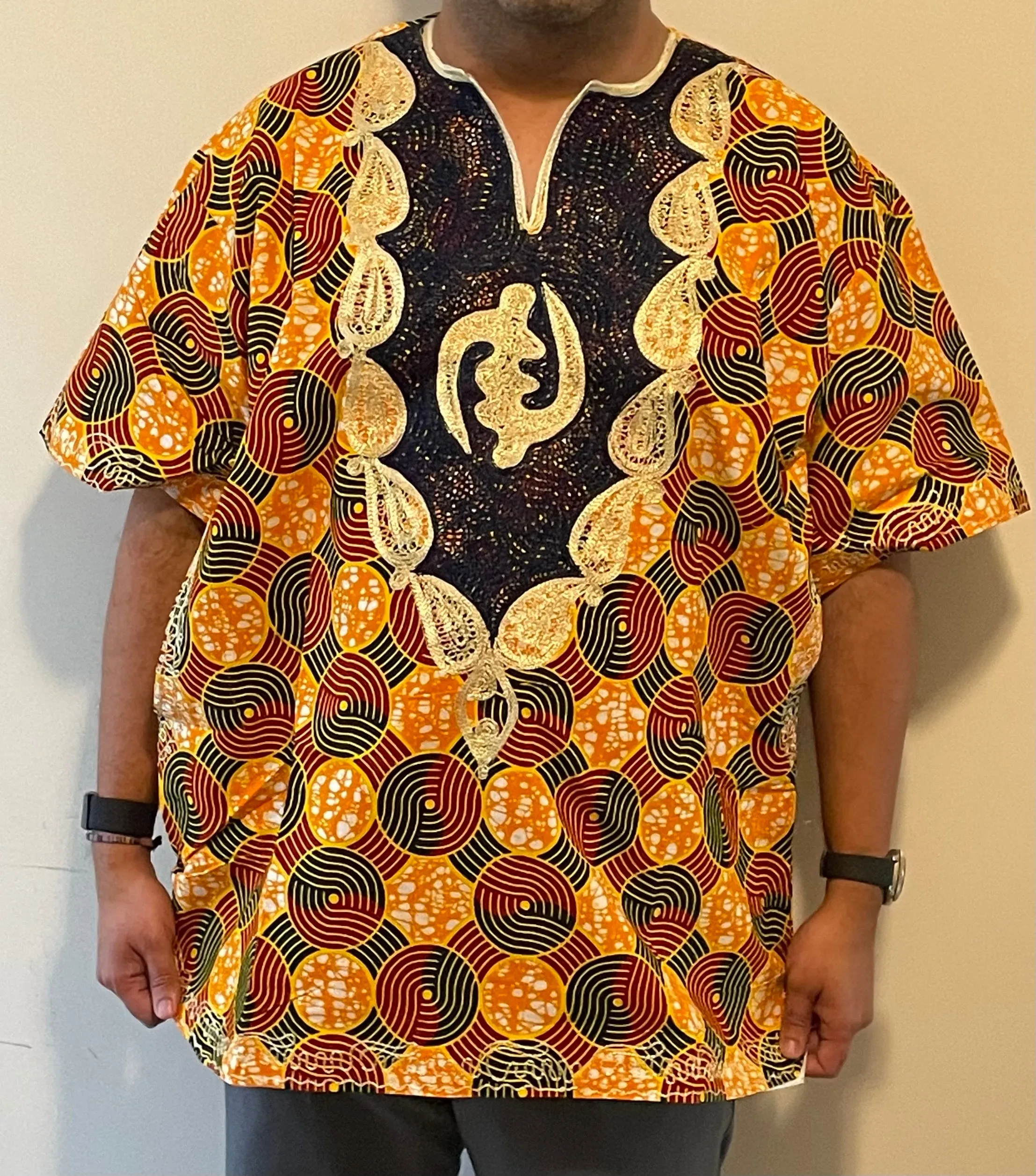 African Dashiki ! Ethnic Dashiki From Ghana ! Men's Dashiki !