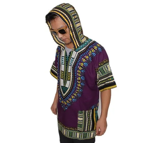 African Print Dashiki Fabric Hood 100% Cotton
