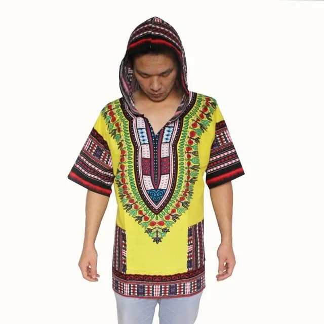 African Print Dashiki Fabric Hood 100% Cotton