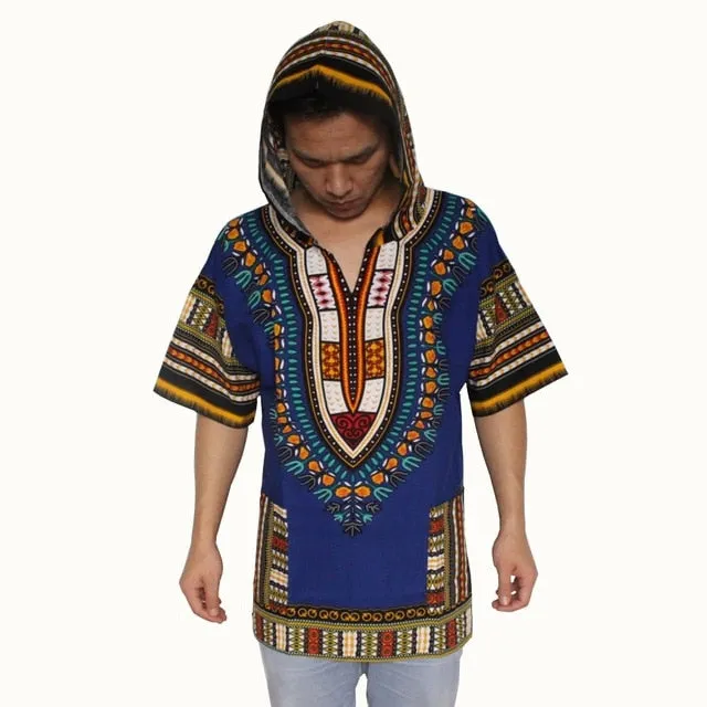 African Print Dashiki Fabric Hood 100% Cotton