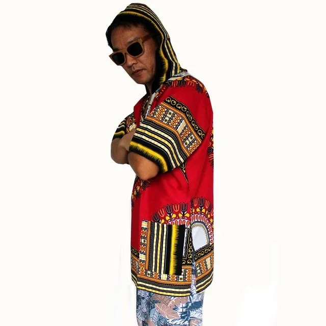 African Print Dashiki Fabric Hood 100% Cotton