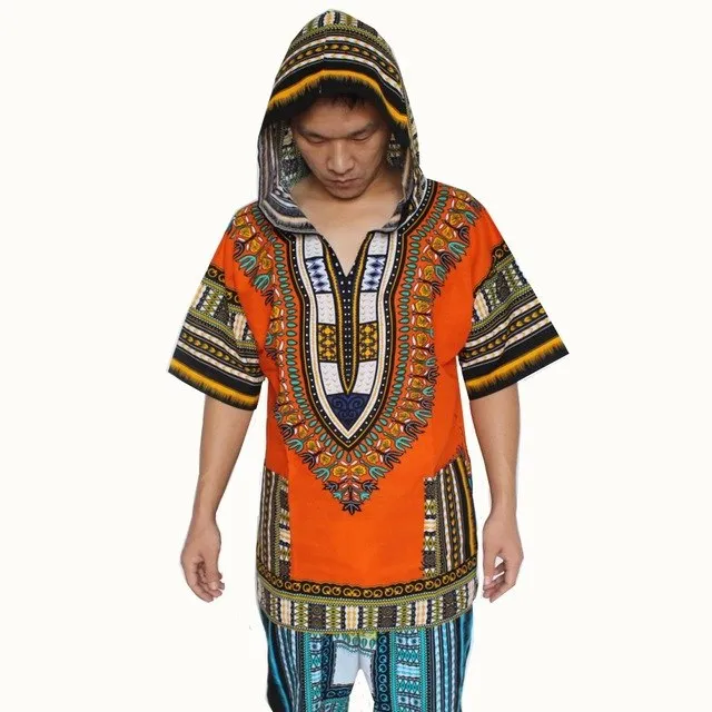African Print Dashiki Fabric Hood 100% Cotton
