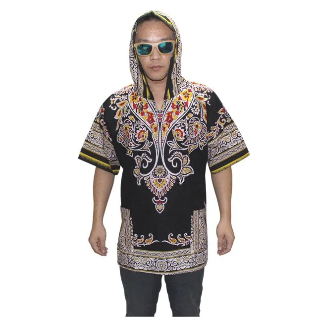 African Print Dashiki Fabric Hood 100% Cotton