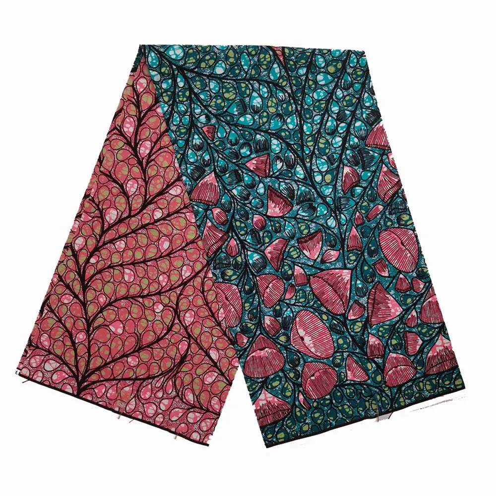 AFRICAN PRINT FABRIC ANKARA SUPER WAX 6 YARDS