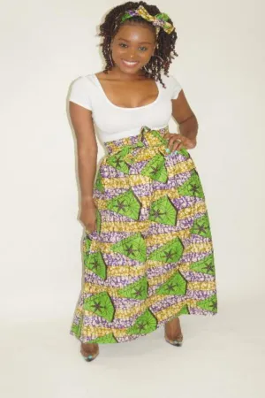 African Print Skirt Set