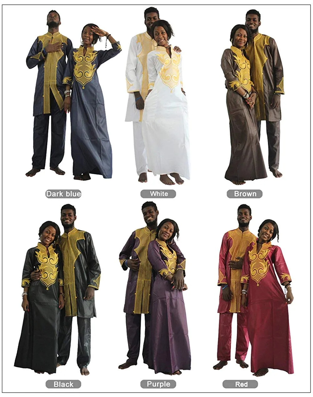 Afrikan Couple Dashiki Clothing