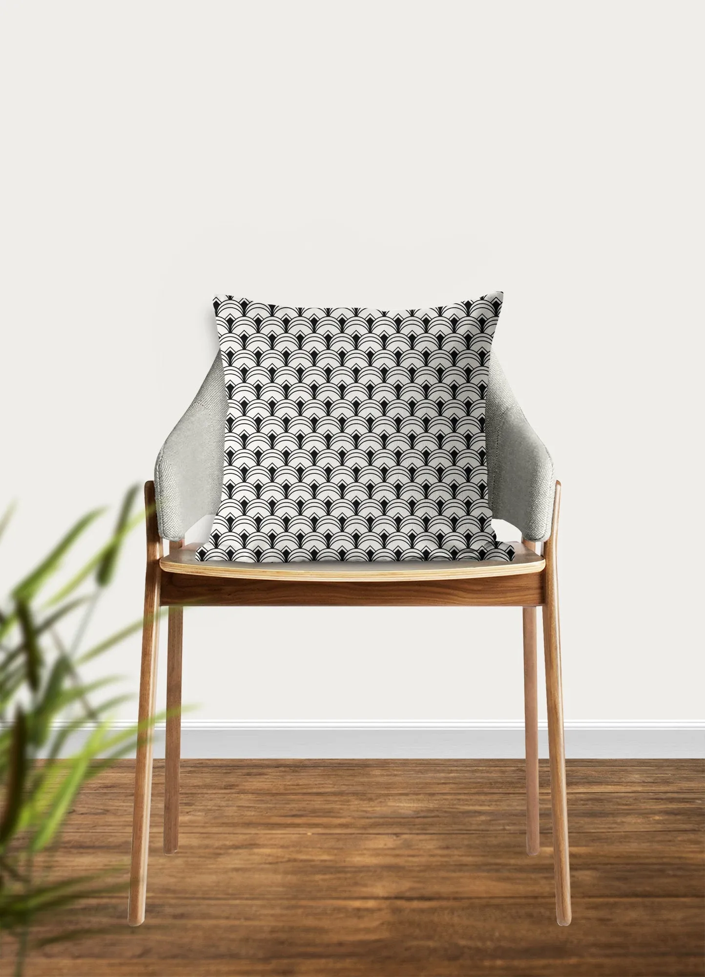 Art deco patterned pillow, retro linear black pattern, modern pillow, Interior decor, home decor pillow cover and insert, home accent pillow
