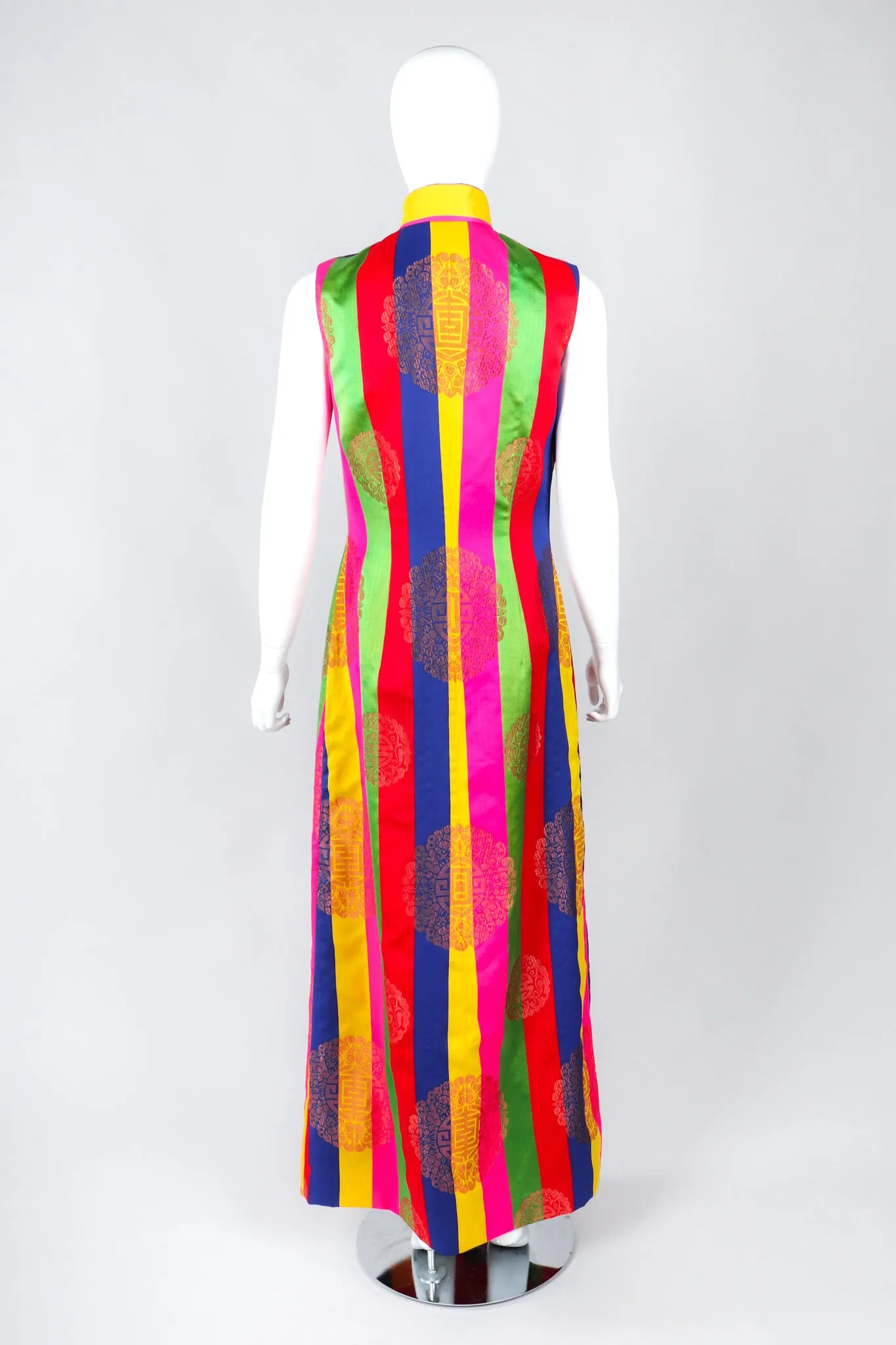 Asian Striped Dress