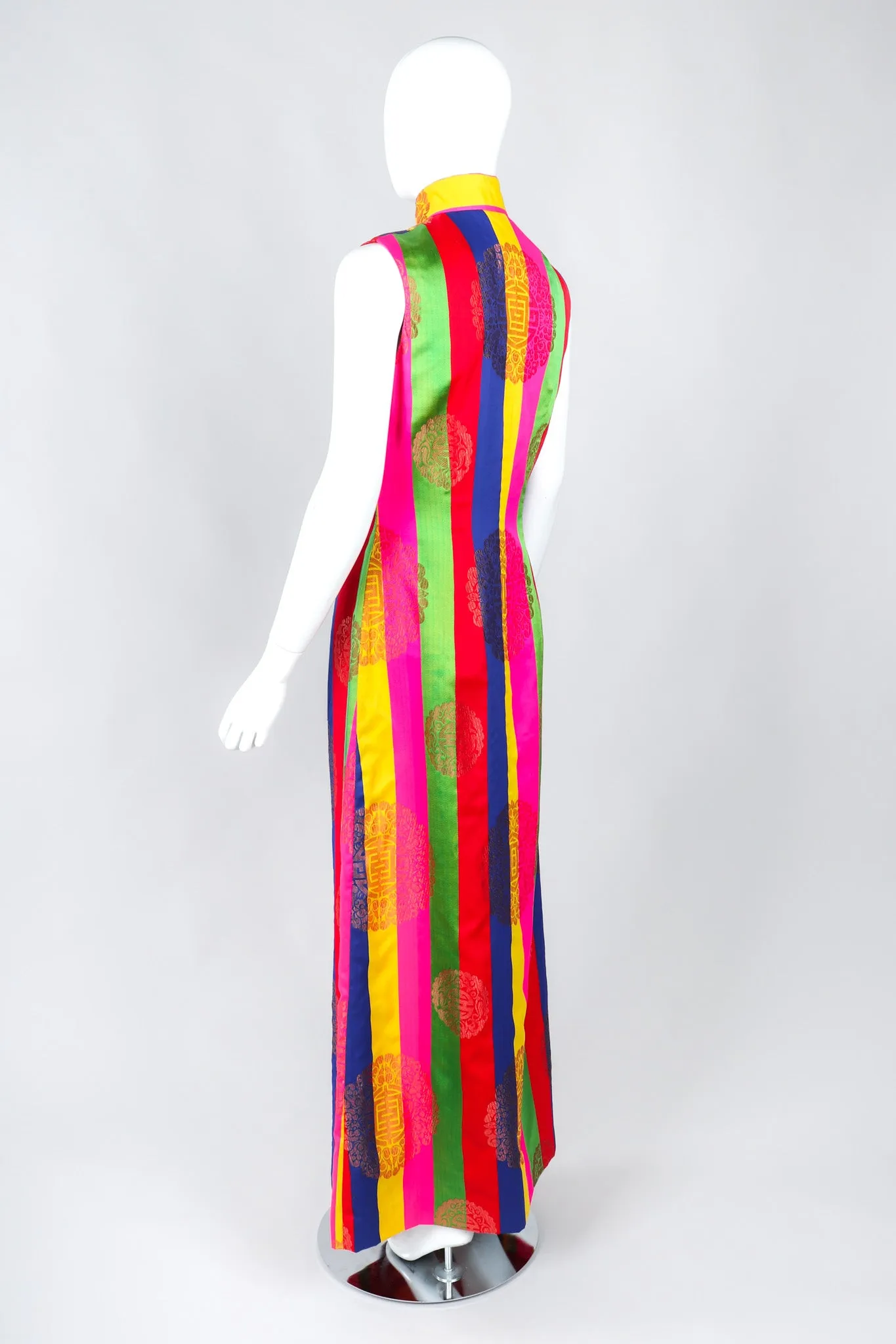 Asian Striped Dress