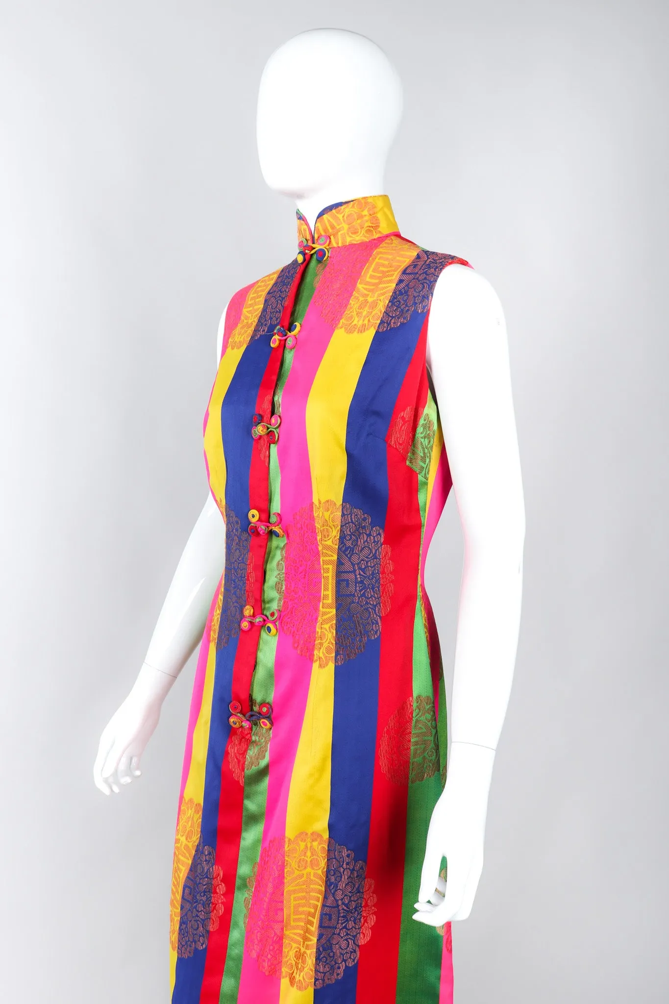 Asian Striped Dress