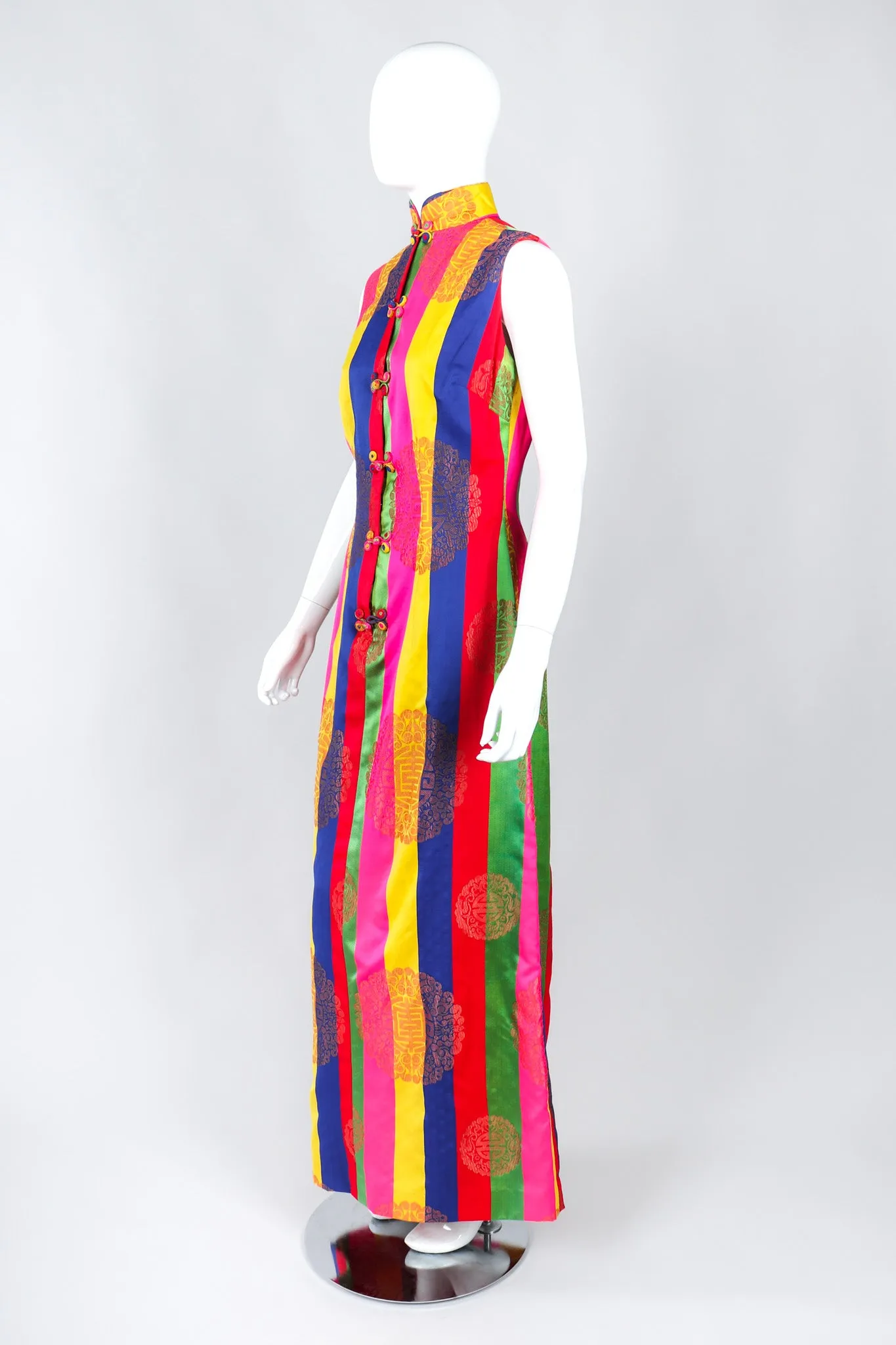 Asian Striped Dress