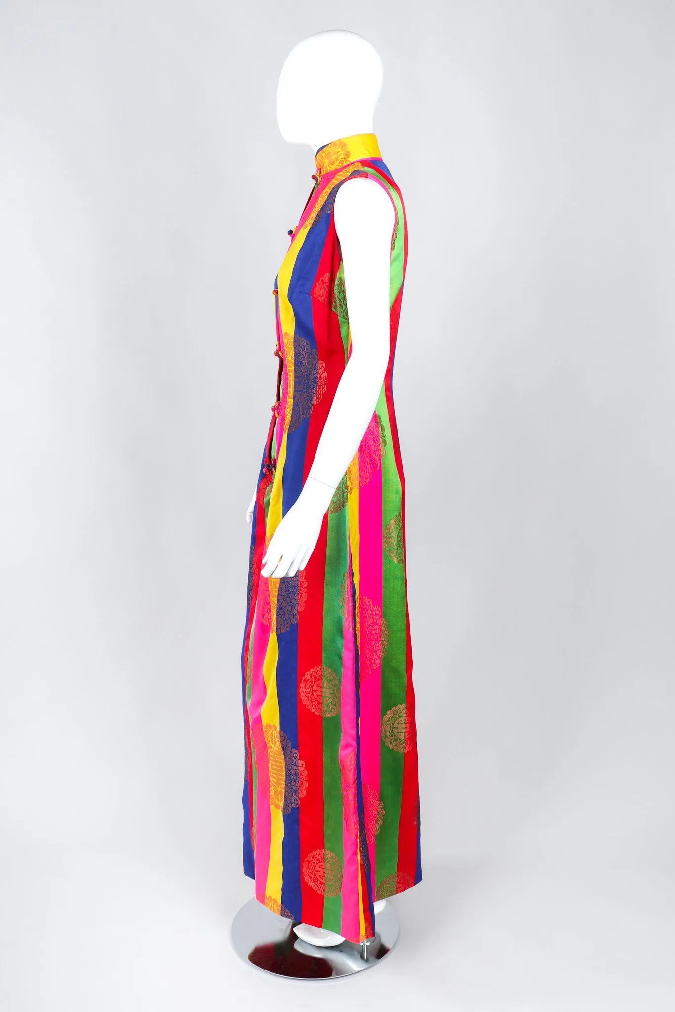 Asian Striped Dress