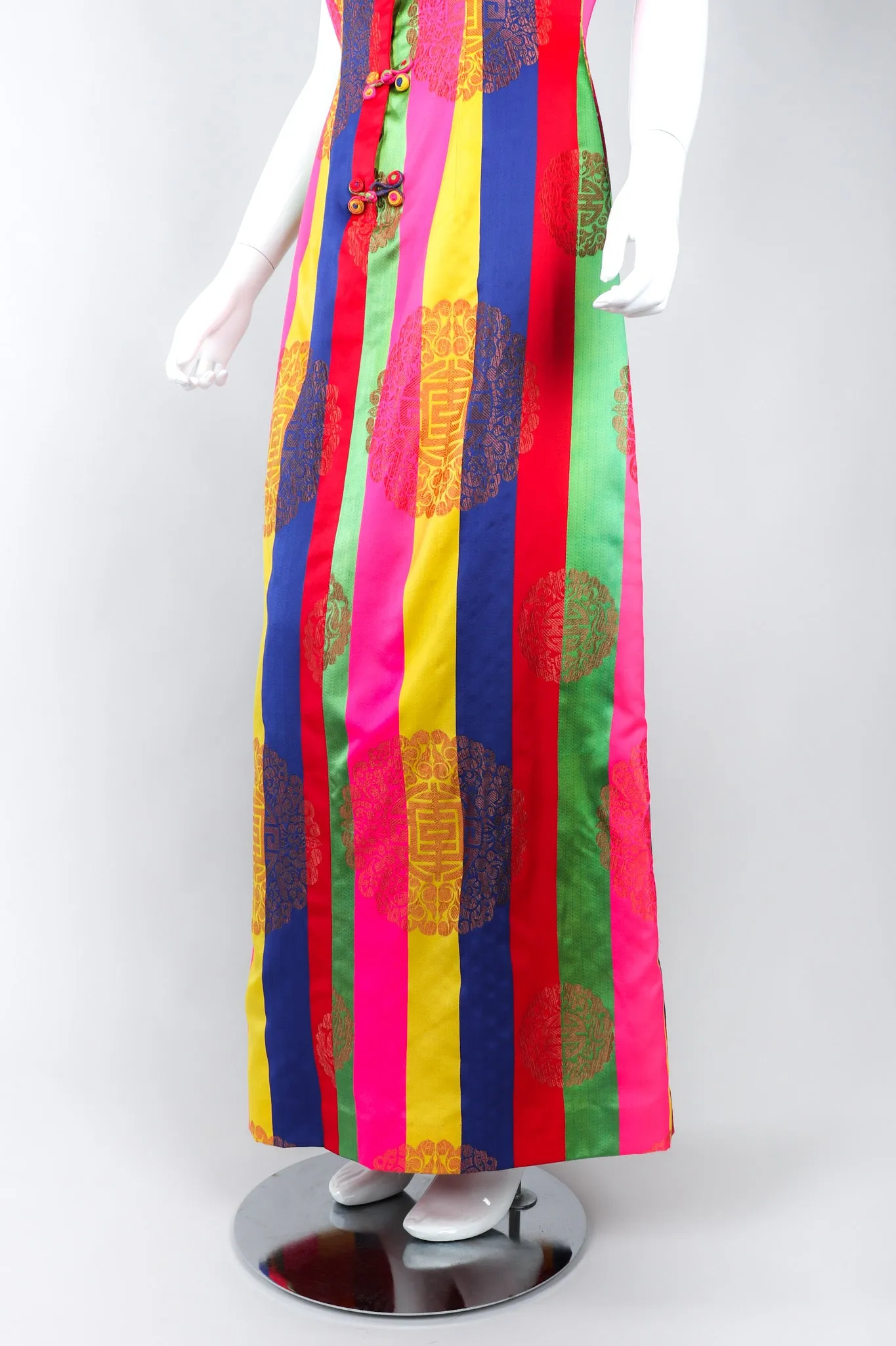 Asian Striped Dress
