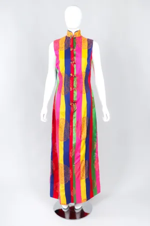 Asian Striped Dress