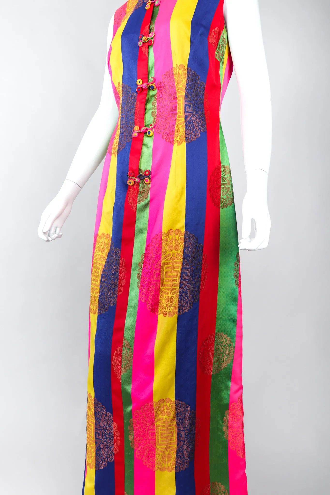 Asian Striped Dress