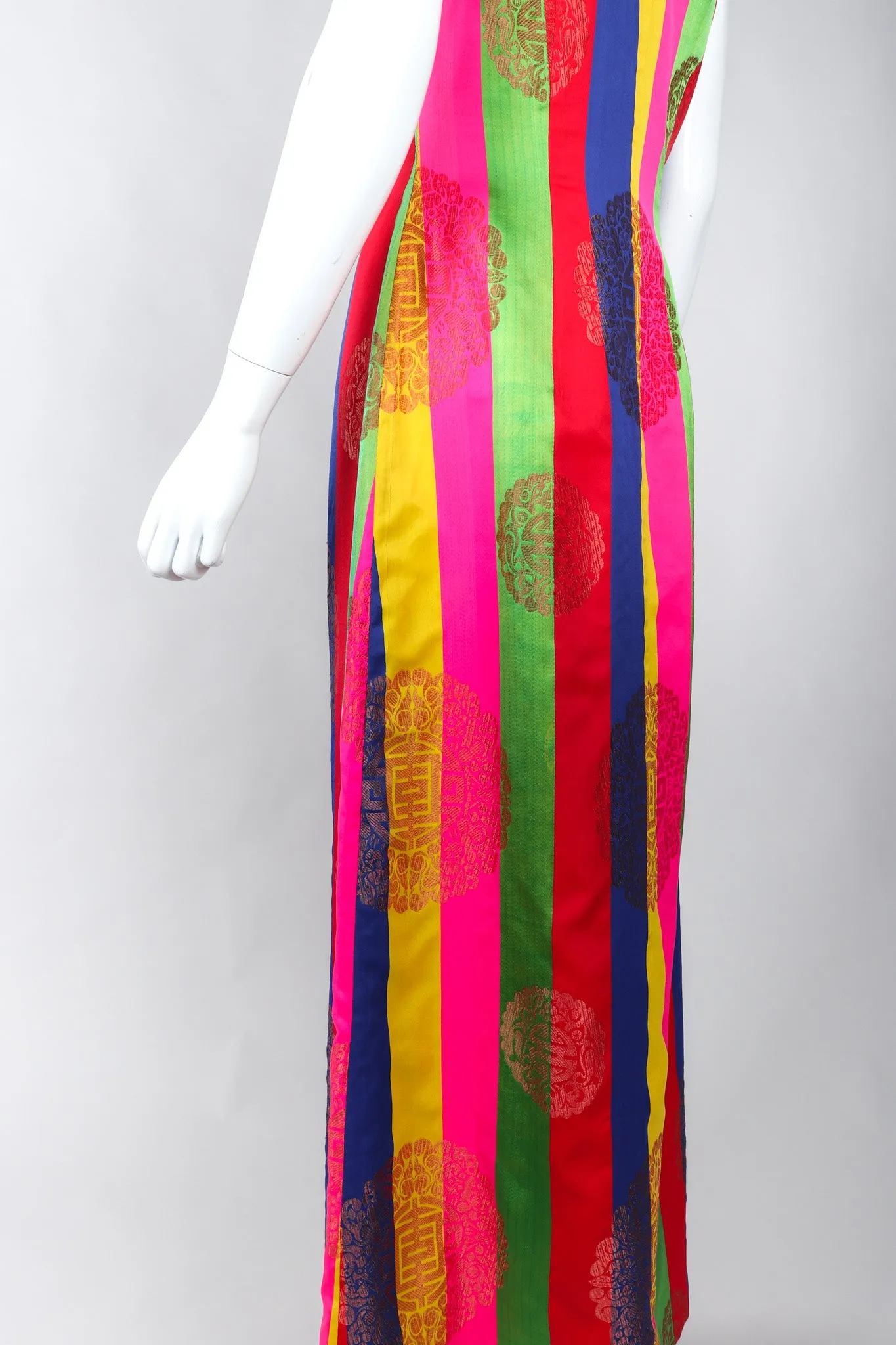 Asian Striped Dress