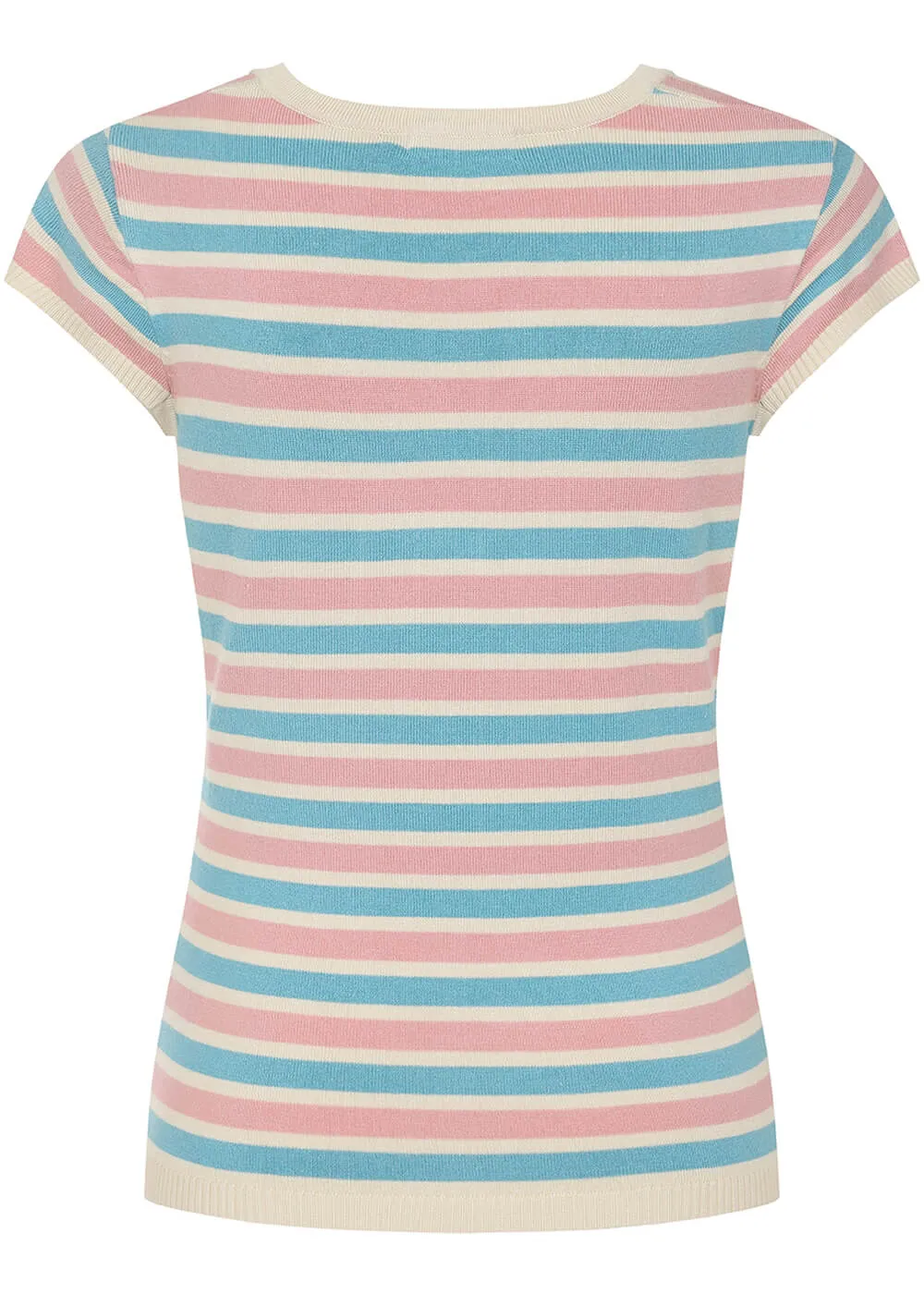 Banned Vivian Striped Jumper Pink Blue