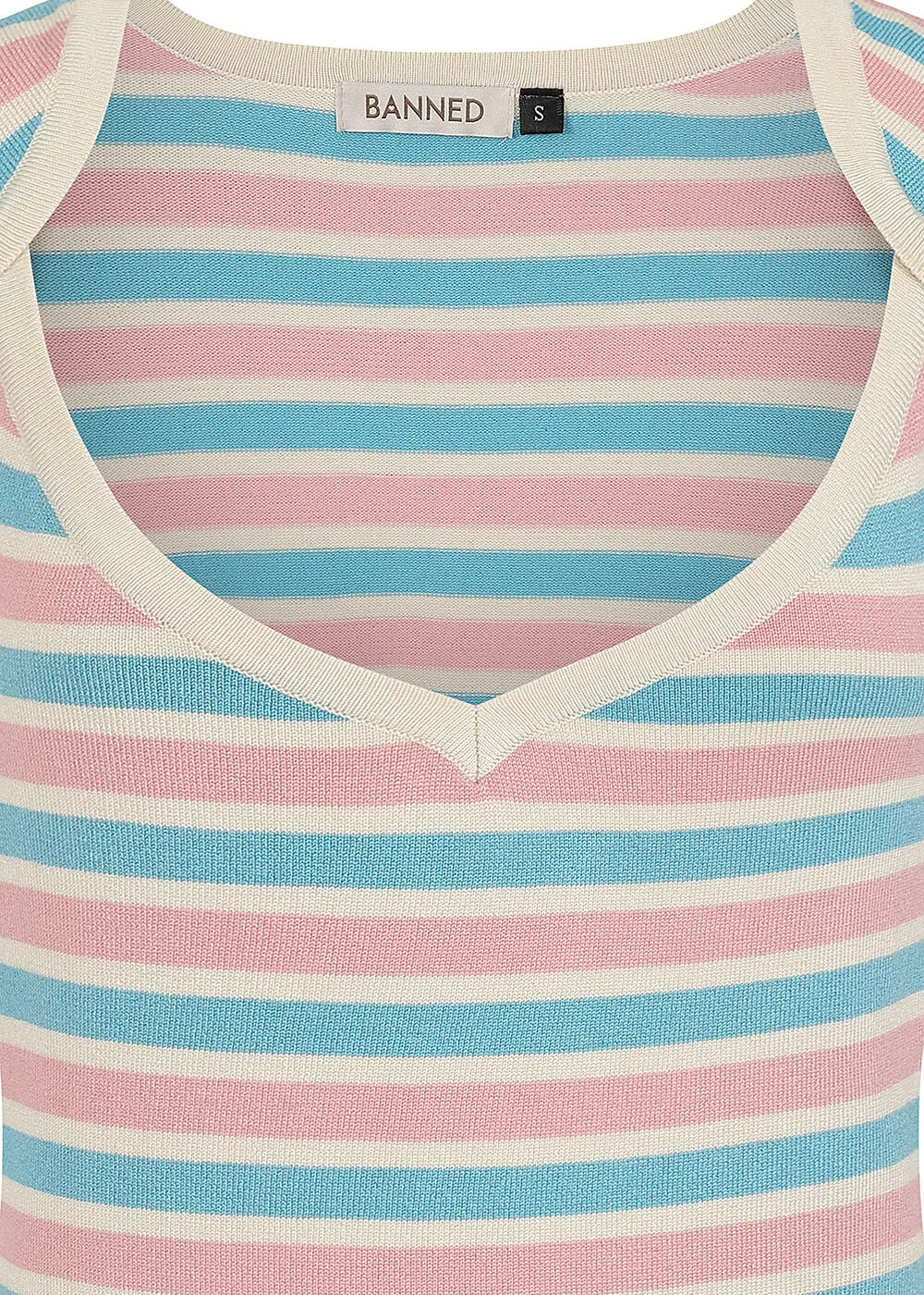 Banned Vivian Striped Jumper Pink Blue