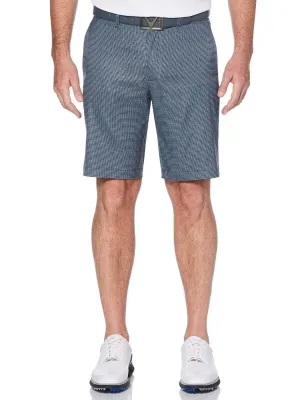 Big & Tall Stretch Heather Houndstooth Print Short