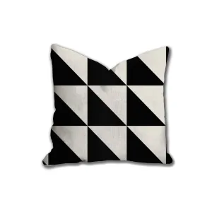Black and white Geometric throw pillow, bold, modern pillow, Interior decor, home decor, pillow cover and insert, accent pillow, insert