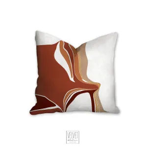 Boho pillow, rock formation, terra cotta, abstract pillow, fall decor, Interiors, home decor, pillow cover and insert, home accent pillow
