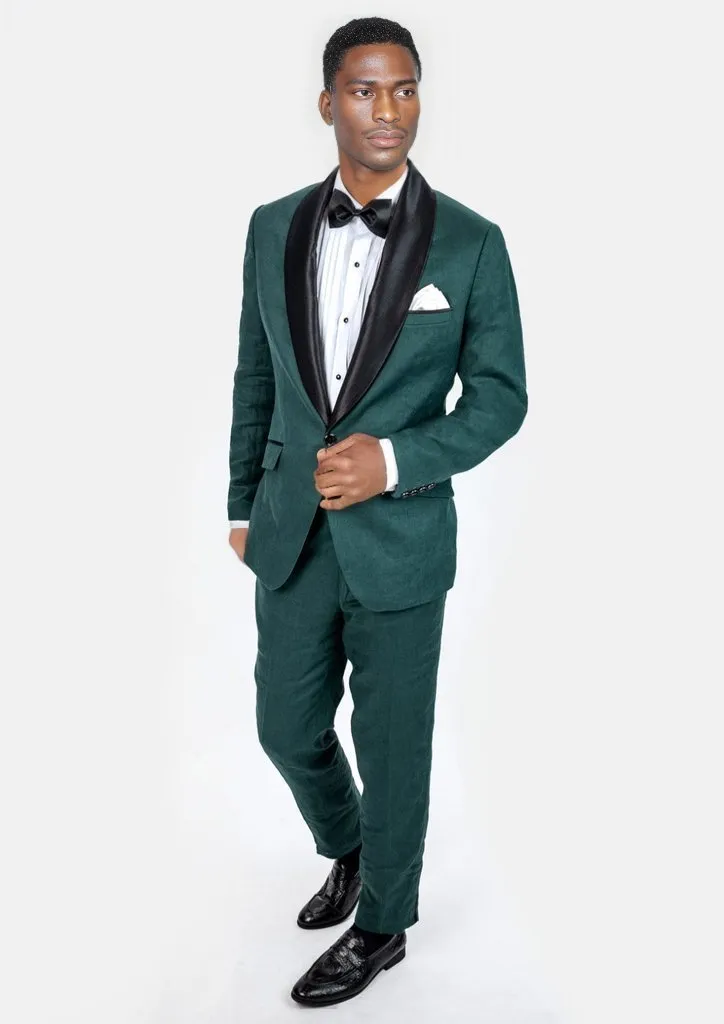 Bond Phthalo Green Linen Tuxedo