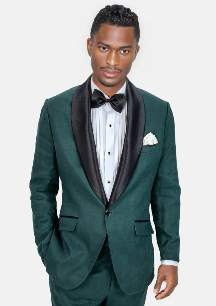 Bond Phthalo Green Linen Tuxedo