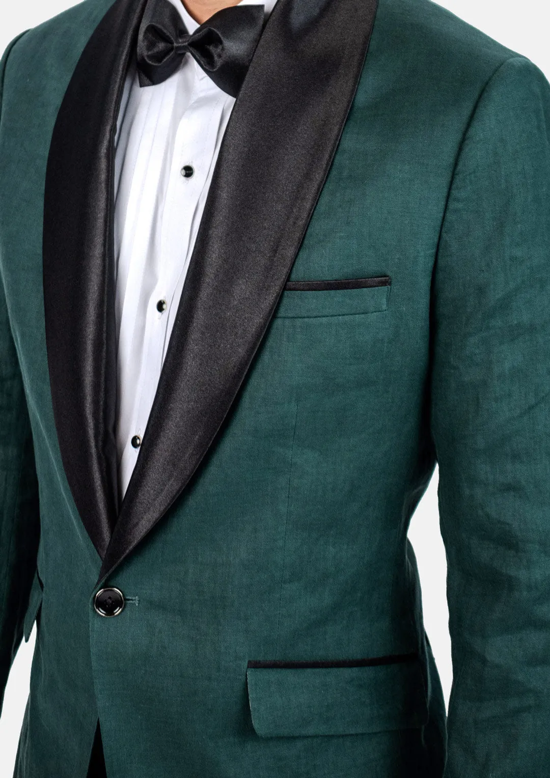 Bond Phthalo Green Linen Tuxedo