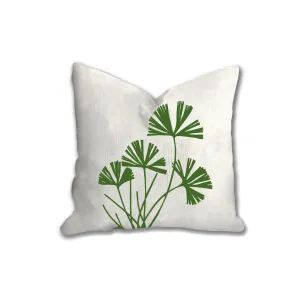 Botanical plant pillow, green fern tropical pillow, Interior decor, home decor, pillow cover and insert, botanical decor, natural decor