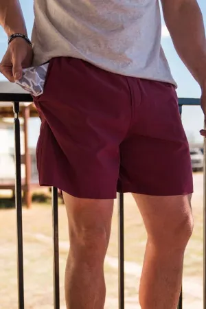 Burlebo Everyday Shorts Maroon/White Camo