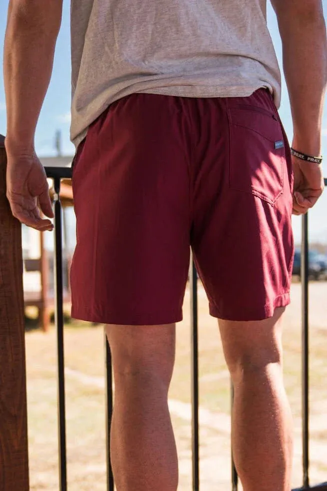 Burlebo Everyday Shorts Maroon/White Camo