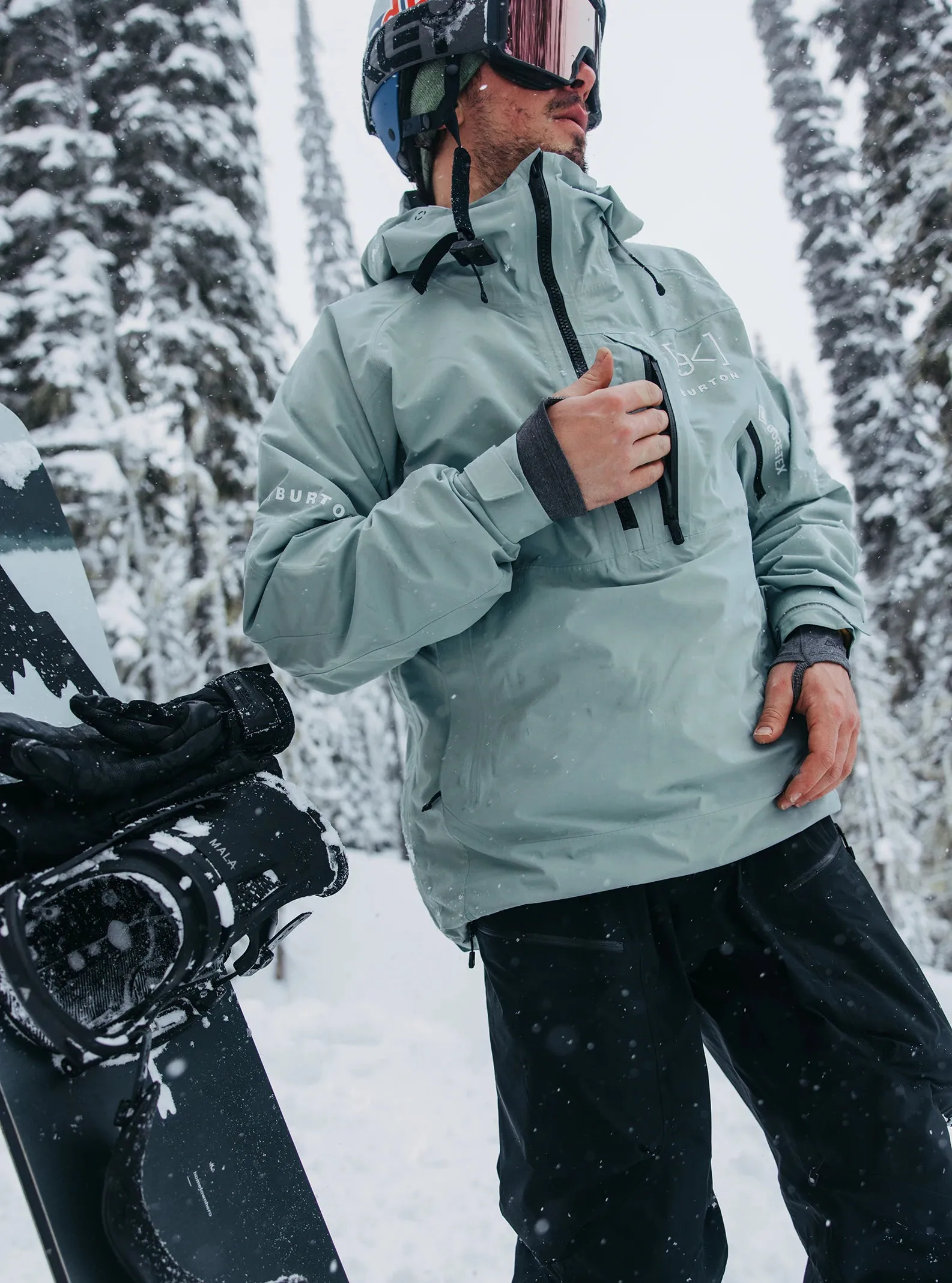 Burton [ak] Velocity GORE-TEX Anorak Jacket Mens 2025 Petrol Green