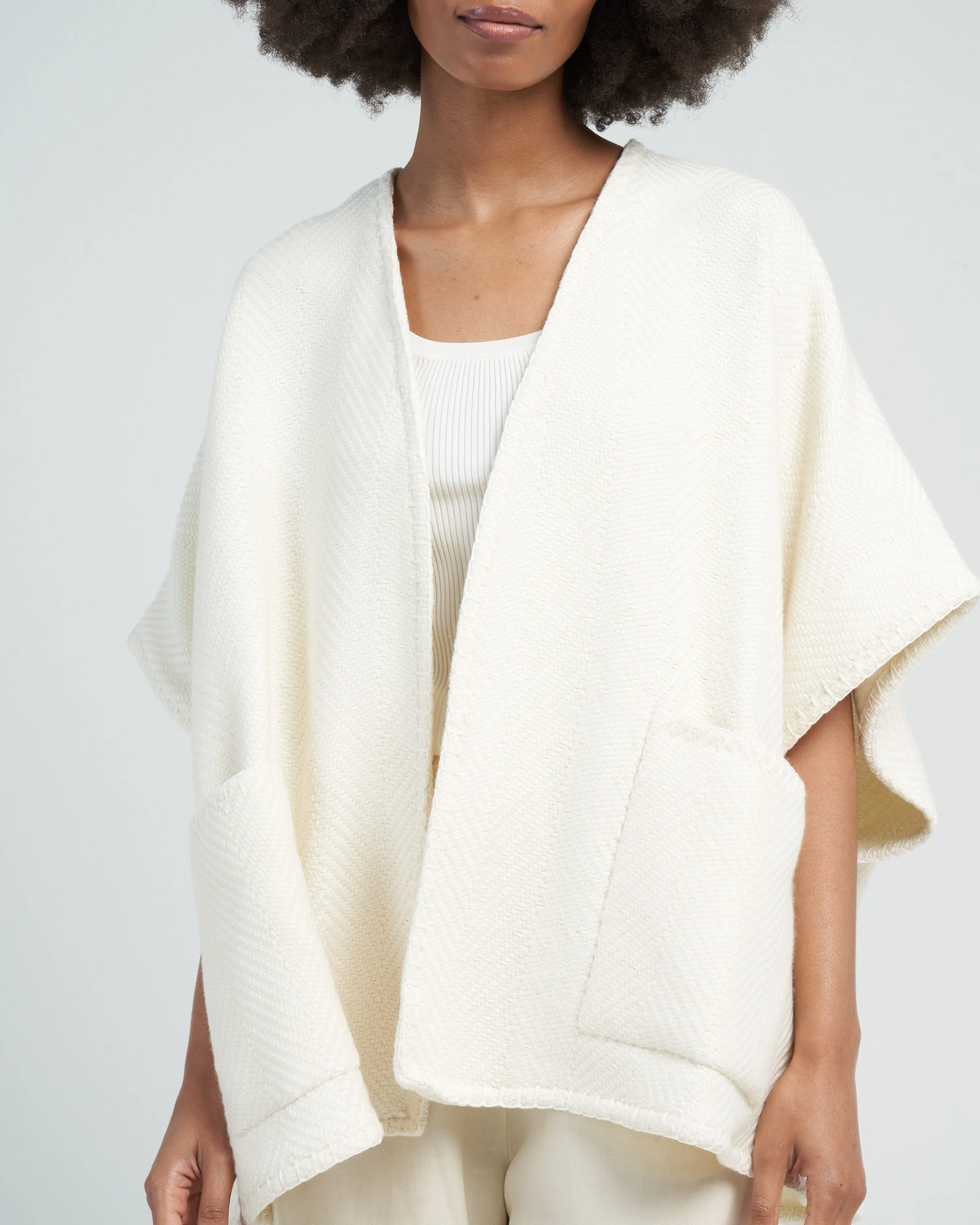 cami poncho - cream