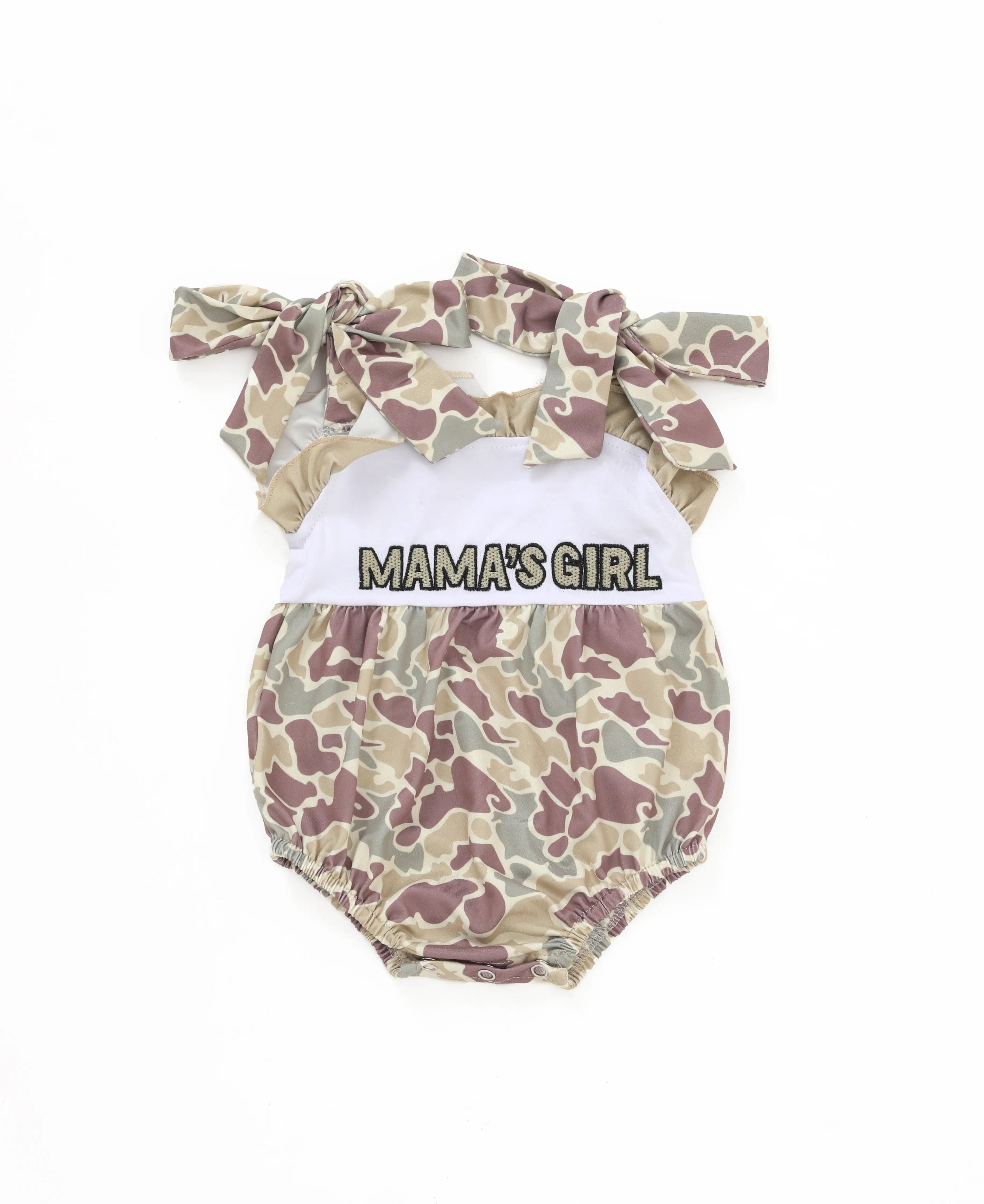 Camouflage print MAMA'GIRL baby bubble