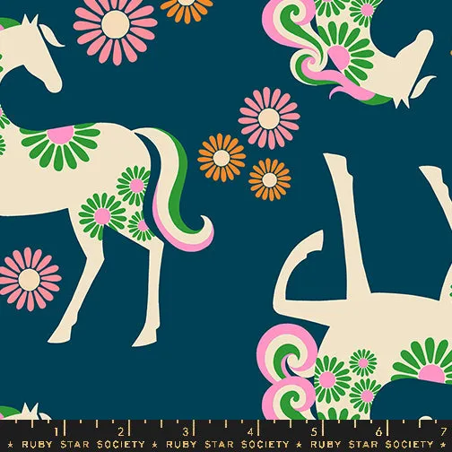 Carousel, Carousel Horse in Light Galaxy CANVAS