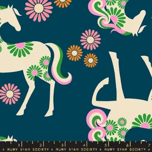 Carousel, Carousel Horse in Light Galaxy CANVAS