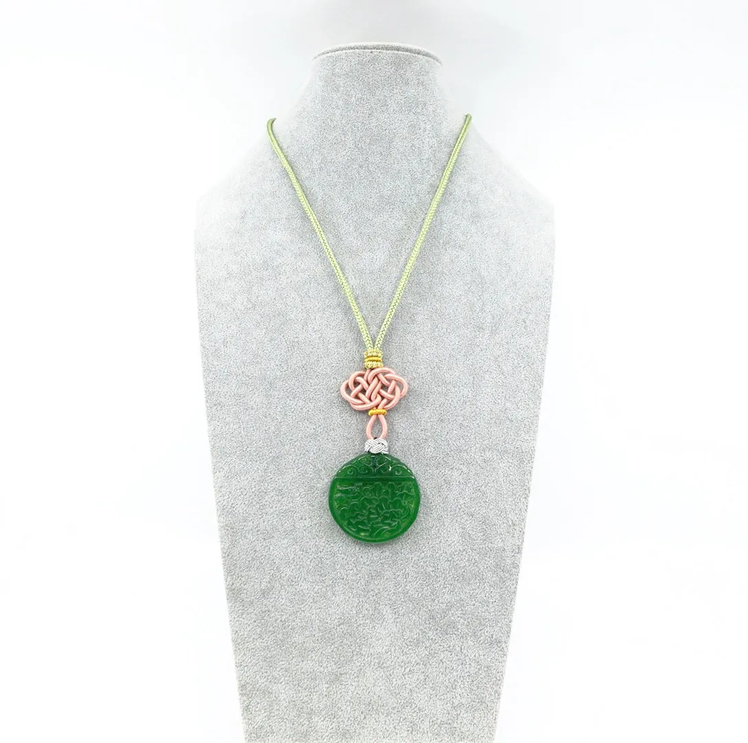 Chinese Knot Jade Pendant Necklace