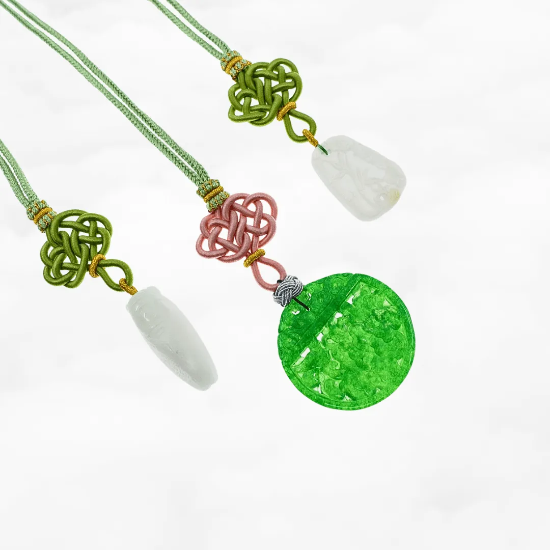 Chinese Knot Jade Pendant Necklace