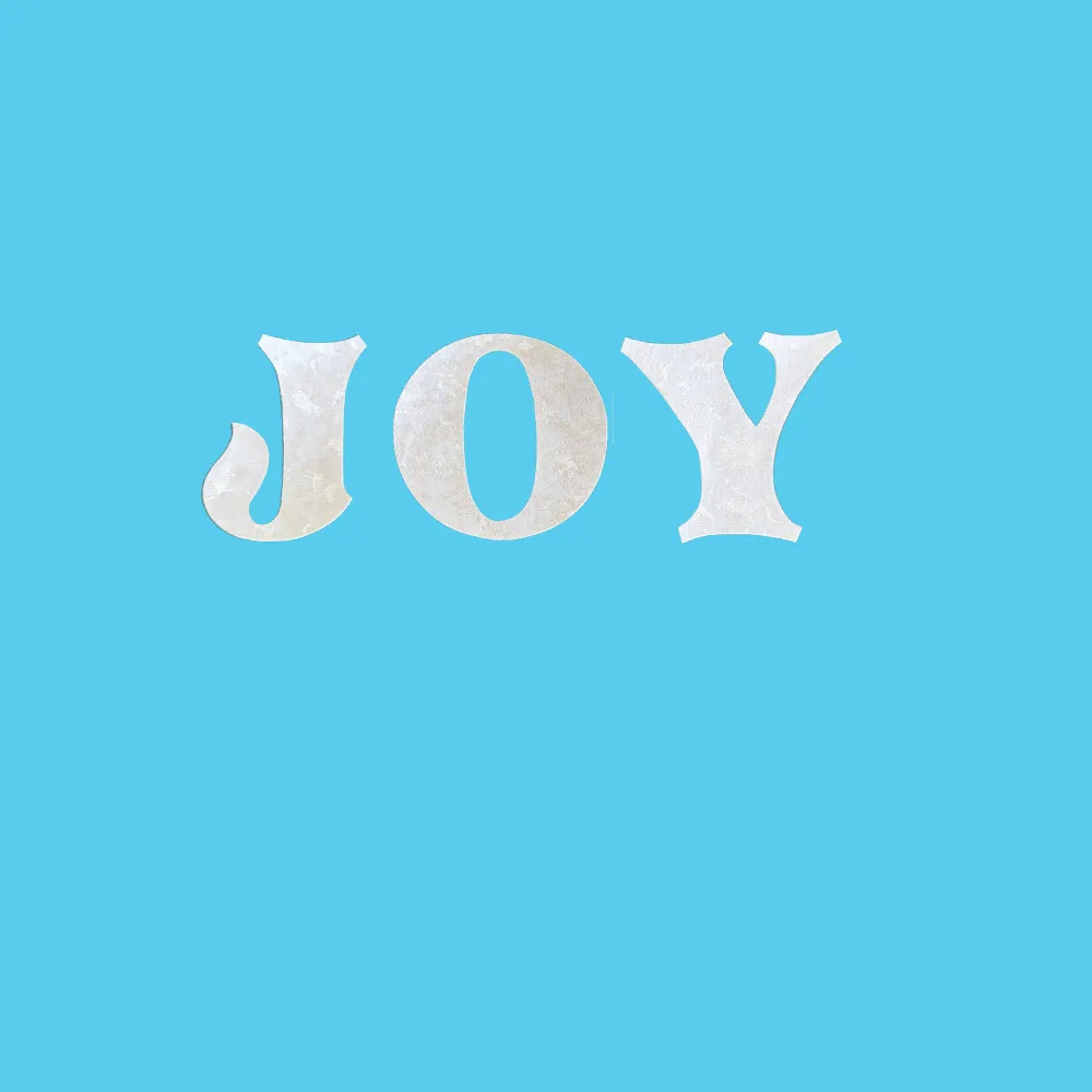 Christmas Fused Applique Word - JOY