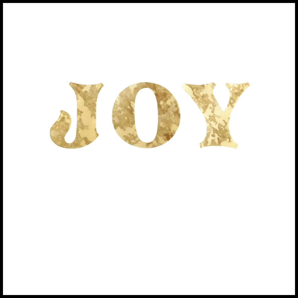 Christmas Fused Applique Word - JOY