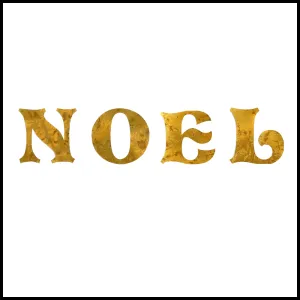 Christmas Fused Applique Word - NOEL