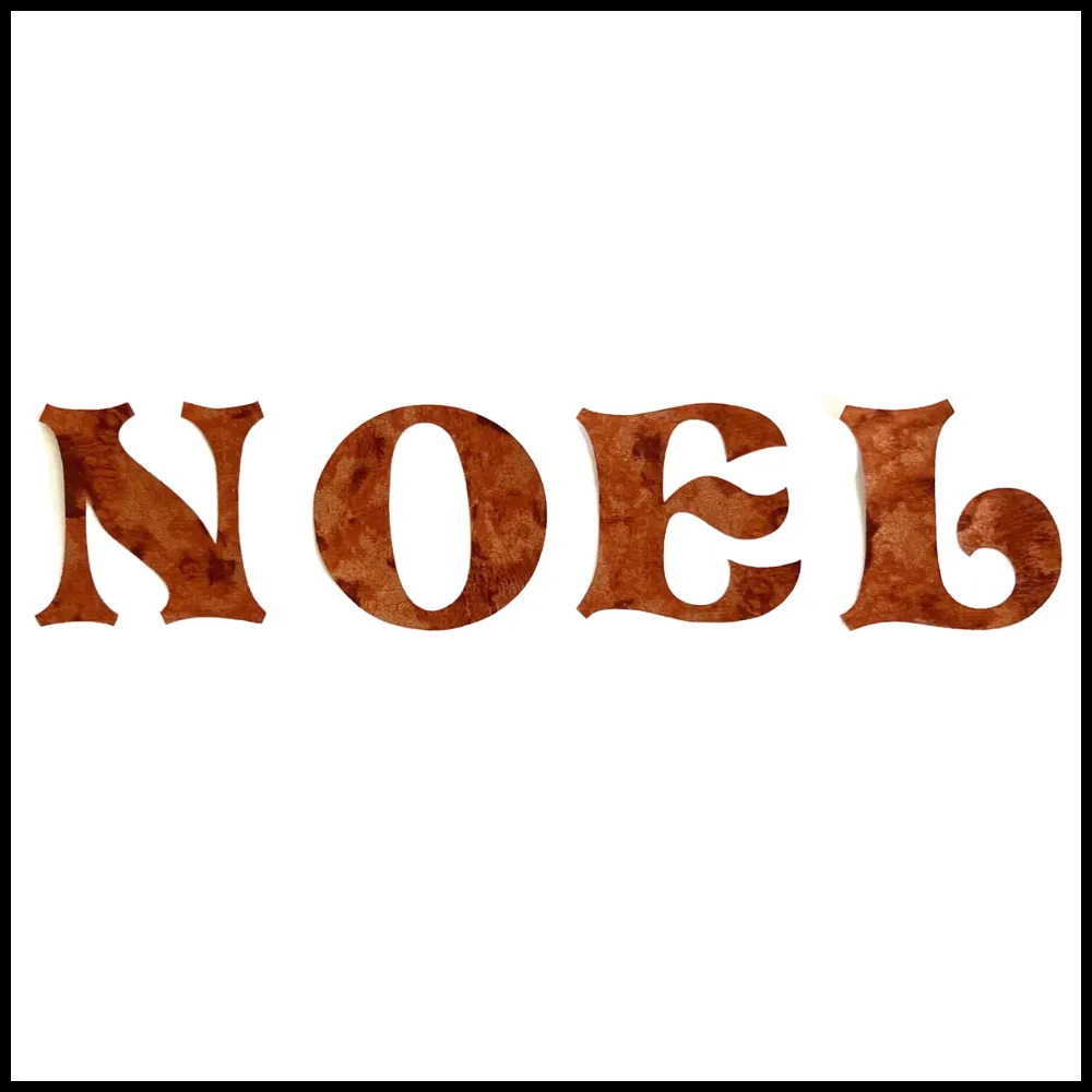 Christmas Fused Applique Word - NOEL