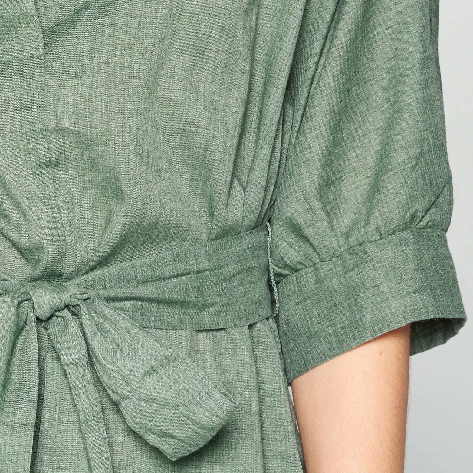 Collar Longline Linen Top
