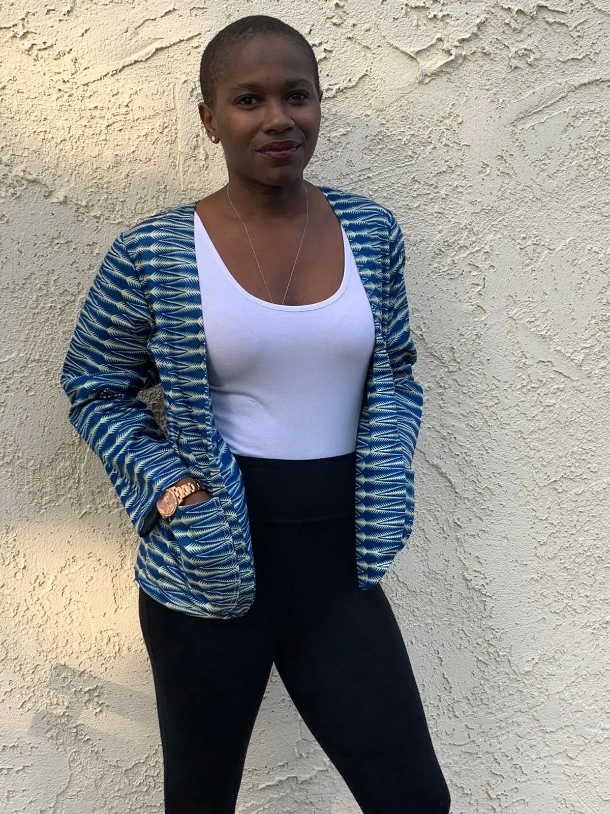 Collarless Blazer "Arrow"