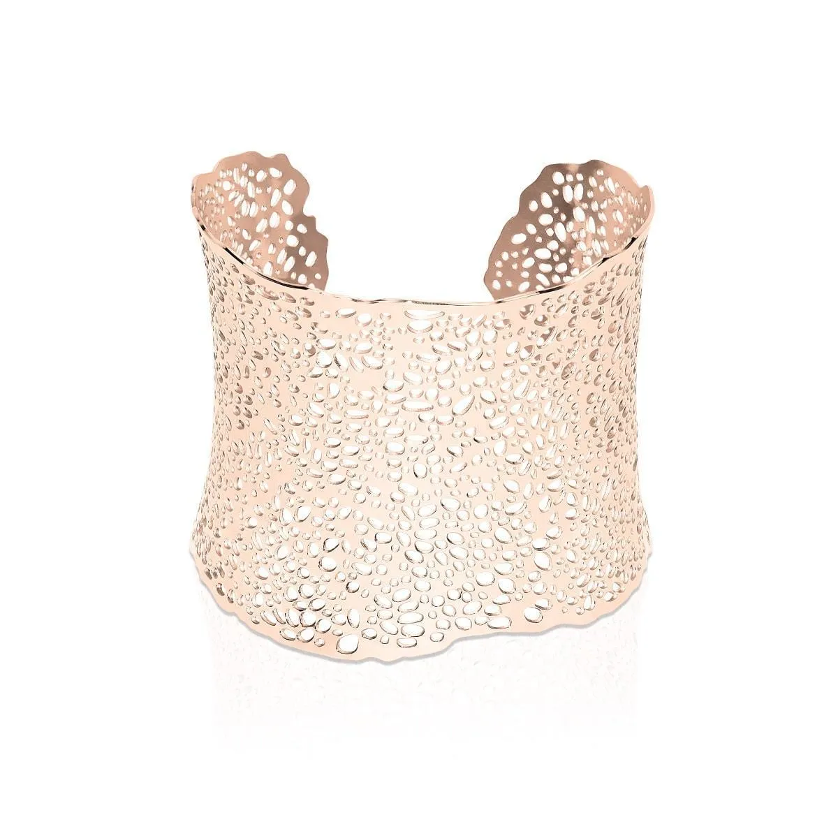 Coral | 18k Rose Gold | Laser Cut Cuff